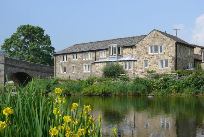 cottages from riverbank