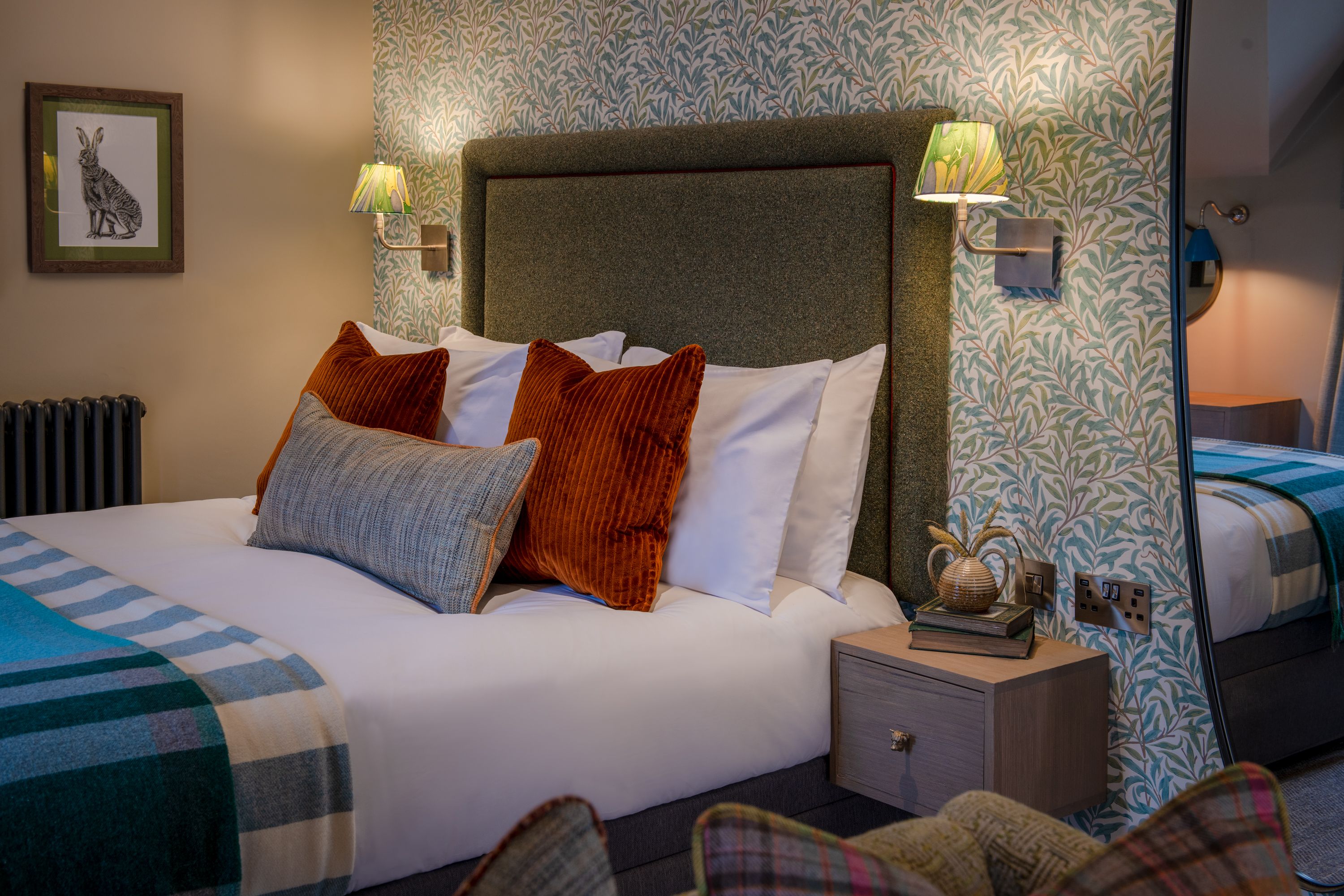 feature bedroom in manor house